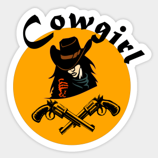 Cowgirl Sticker